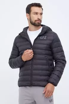 Пуховик EA7 Emporio Armani, черный