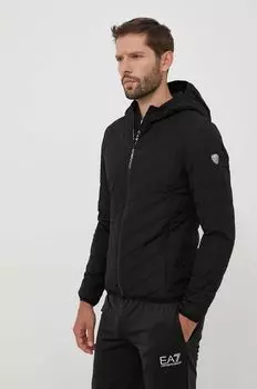 Пуховик EA7 Emporio Armani, черный