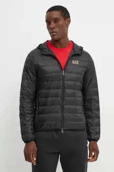 Пуховик EA7 Emporio Armani, черный