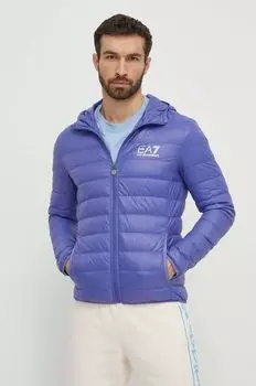 Пуховик EA7 Emporio Armani, фиолетовый