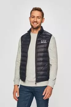 Пуховик EA7 Emporio Armani, темно-синий
