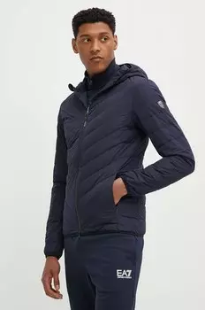 Пуховик EA7 Emporio Armani, темно-синий