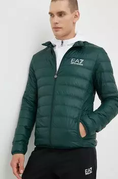 Пуховик EA7 Emporio Armani, зеленый