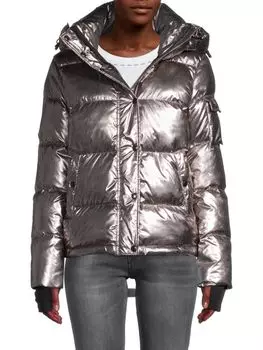 Пуховик ella metallic с пуховым наполнителем S13 Champagne