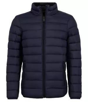 Пуховик Emporio Armani Regular Fit на молнии, синий
