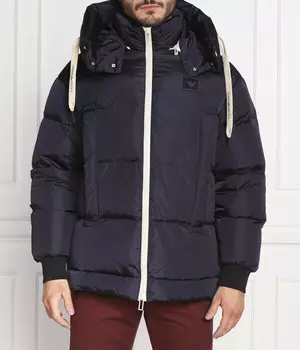 Пуховик Emporio Armani Regular Fit, синий