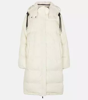 Пуховик Erysimum с капюшоном MONCLER, белый