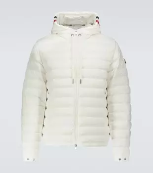Пуховик Eus с капюшоном Moncler, белый