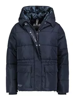 Пуховик Fresh Made, темно-синий