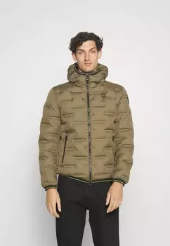 Пуховик Fusing Sitching Blauer, цвет dark olive