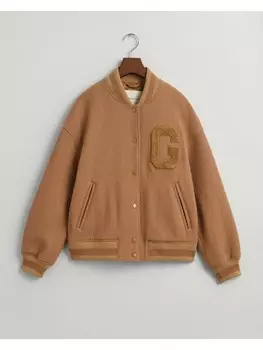 Пуховик Gant Jacke, цвет warm khaki