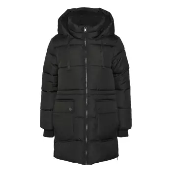 Пуховик GAP Petite Ultimate long, черный