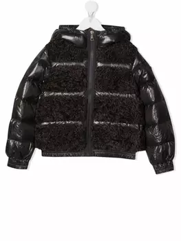 Пуховик Gentiane Moncler Enfant, серый