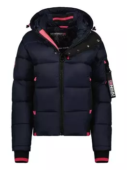 Пуховик Geographical Norway Calix, цвет dunkelblau/pink