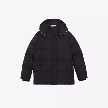 Пуховик Givre с высоким воротником и капюшоном Claudie Pierlot, цвет noir / gris