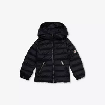Пуховик gles с воротником-воронкой 4-6 лет Moncler, черный