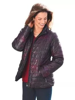 Пуховик GOLDNER, цвет pink/schwarz/gemustert