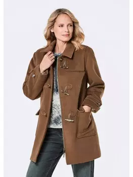 Пуховик GOLDNER Dufflecoat, коричневый