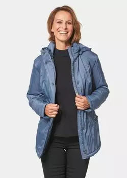 Пуховик GOLDNER Jacke mit Kapuze, цвет rauchblau