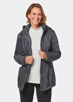 Пуховик GOLDNER Jacke mit Kapuze, графитовый