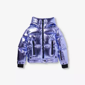 Пуховик Grenoble с нашивкой-логотипом 6-10 лет Moncler, фиолетовый