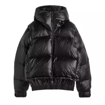 Пуховик H&amp;M Detachable Sleeve Down Ski, черный