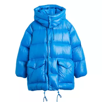 Пуховик H&amp;M, синий