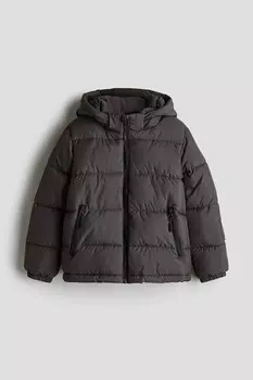 Пуховик H&M, серый
