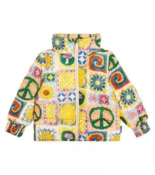 Пуховик hally с принтом крючком Molo, мультиколор