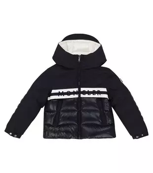Пуховик ханым Moncler Enfant, синий
