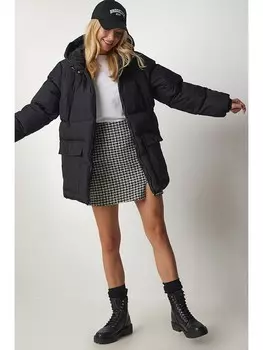 Пуховик Happiness Istanbul Winterjacke, черный