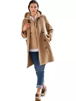 Пуховик Heine, светло-коричневый