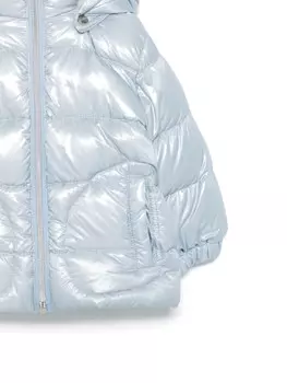 Пуховик Herno Kids с капюшоном, синий