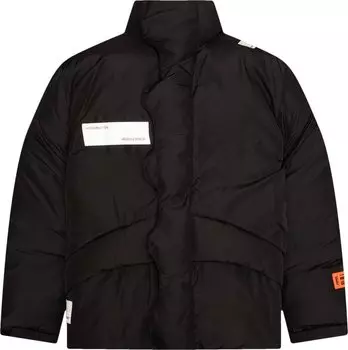 Пуховик Heron Preston Hiking Tape Puffer Jacket 'Black', черный