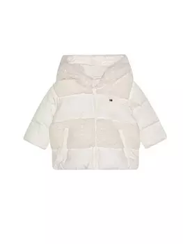 Пуховик hilfiger piumino neonata con pail Tommy, белый