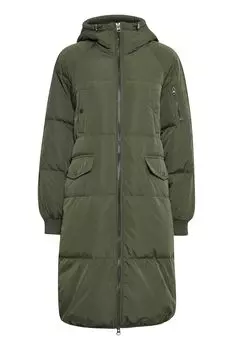 Пуховик ICHI Parka IHBUNALA DOWN JA 20107736, зеленый