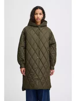 Пуховик ICHI, зеленый