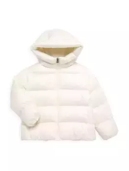 Пуховик Irina для маленьких девочек и девочек Moncler, цвет natural