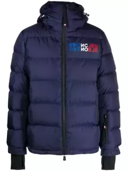 Пуховик Isorno с логотипом Moncler Grenoble, синий