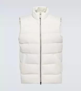 Пуховик из кашемира Herno, бежевый