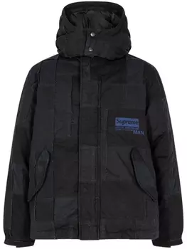 Пуховик из коллаборации с Junya Watanabe Supreme, черный
