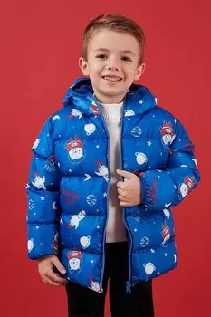 Пуховик из мягкого флиса с дополнительной подкладкой и капюшоном 5763006 Lela, саксофон