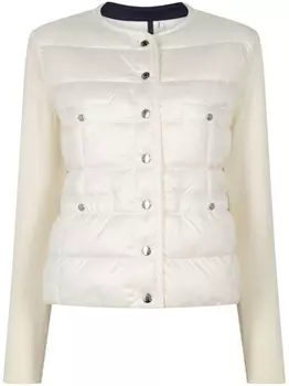 Пуховик из шерсти Moncler, белый
