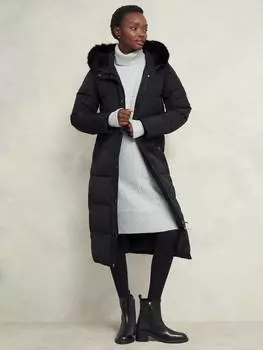 Пуховик из тайлы Hobbs, черный