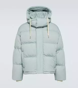 Пуховик из технической ткани Ami Paris, синий