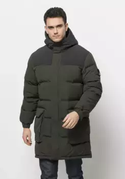 Пуховик Jack Wolfskin "ALEX LONG DOWN JKT M", зеленый
