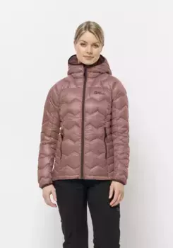 Пуховик Jack Wolfskin "ALPSPITZE DOWN HOODY W", с капюшоном, цвет Blush-Powder