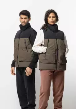 Пуховик Jack Wolfskin "DELLBRUECK VEST", цвет Chestnut