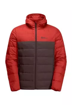Пуховик Jack Wolfskin, коричневый