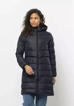 Пуховик Jack Wolfskin "LENAUPLATZ COAT W", синий